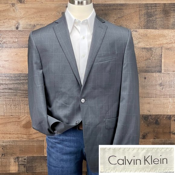 Grey Houndstooth Check Blazer main image 0